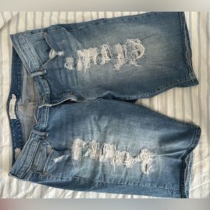 Torrid brand - denim, ripped w/some white-wash sz 20 • Washed but not worn